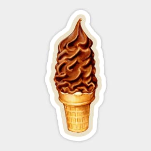 Chocolate Dip Cone Sticker